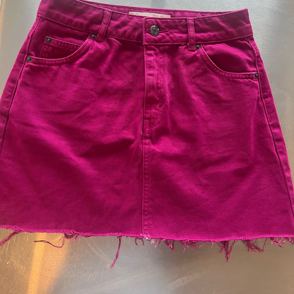 Top shop mini pink/purple skirt.